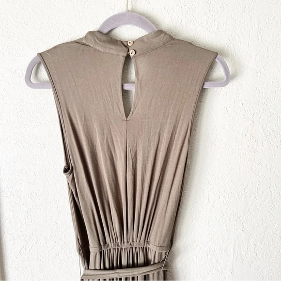 MATILDA Jane Finest Hour Jersey Knit Jumpsuit in Brown Olive Green S NWT - Picture 6 of 11